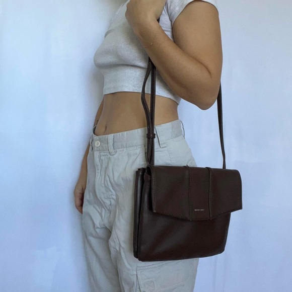 Brown MATT & NAT cross body bag - Picture 1 of 10